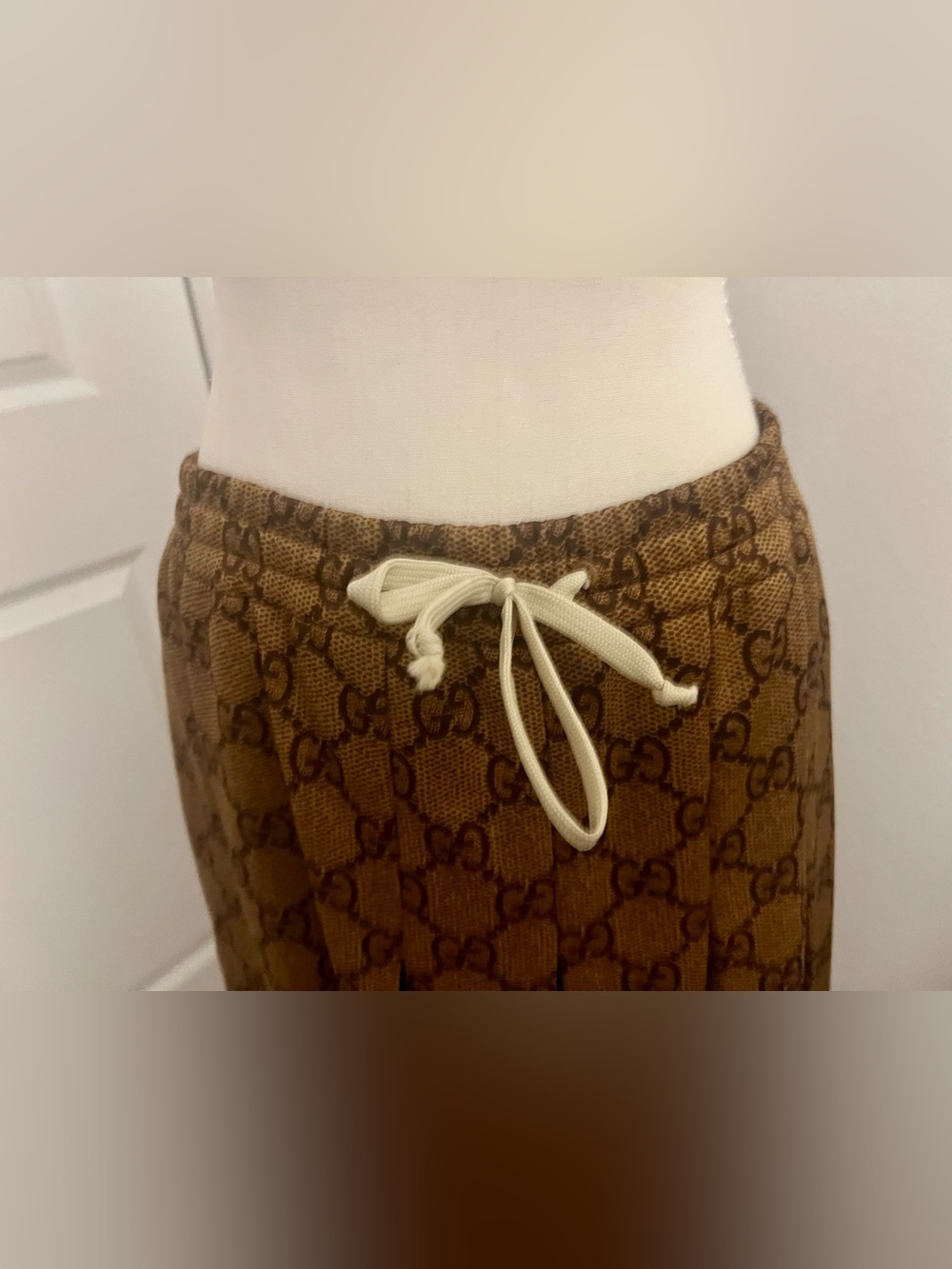 Authentic Gucci GG Monogram Pleated Maxi Skirt – Approx. US M/L - Picture 2 of 7